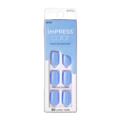 imPRESS Color Press-On Manicure - Baby Why So Blue