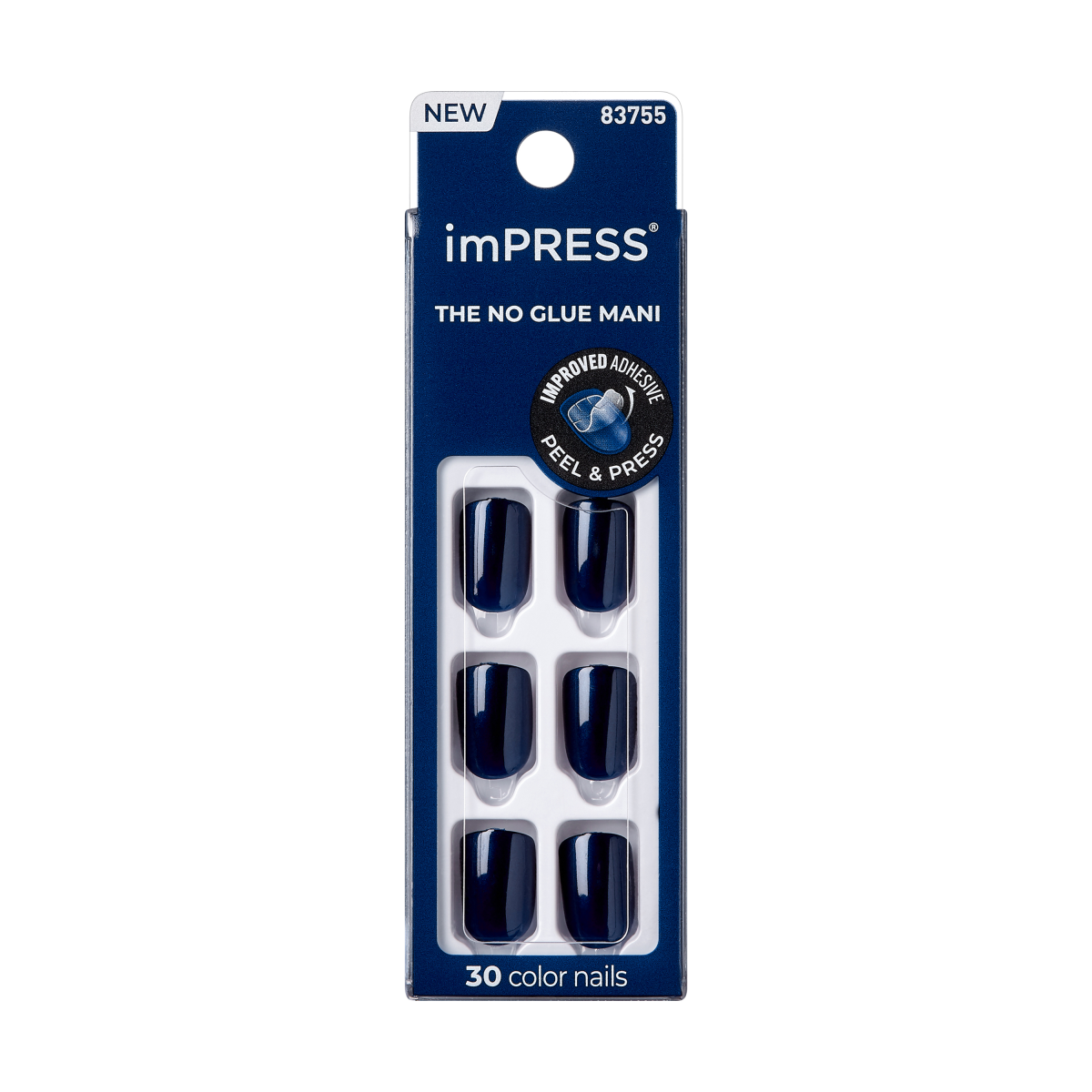 imPRESS Color Press-On Nails - Never Too Navy