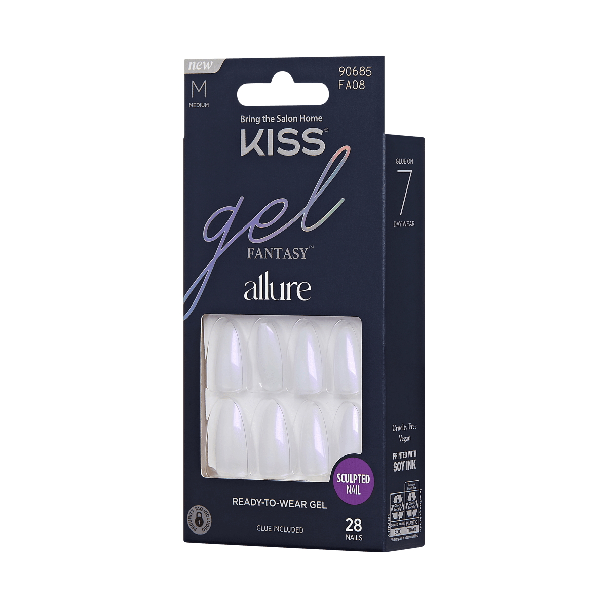 KISS Gel Fantasy Allure Uñas Postizas Tornasol - Influential