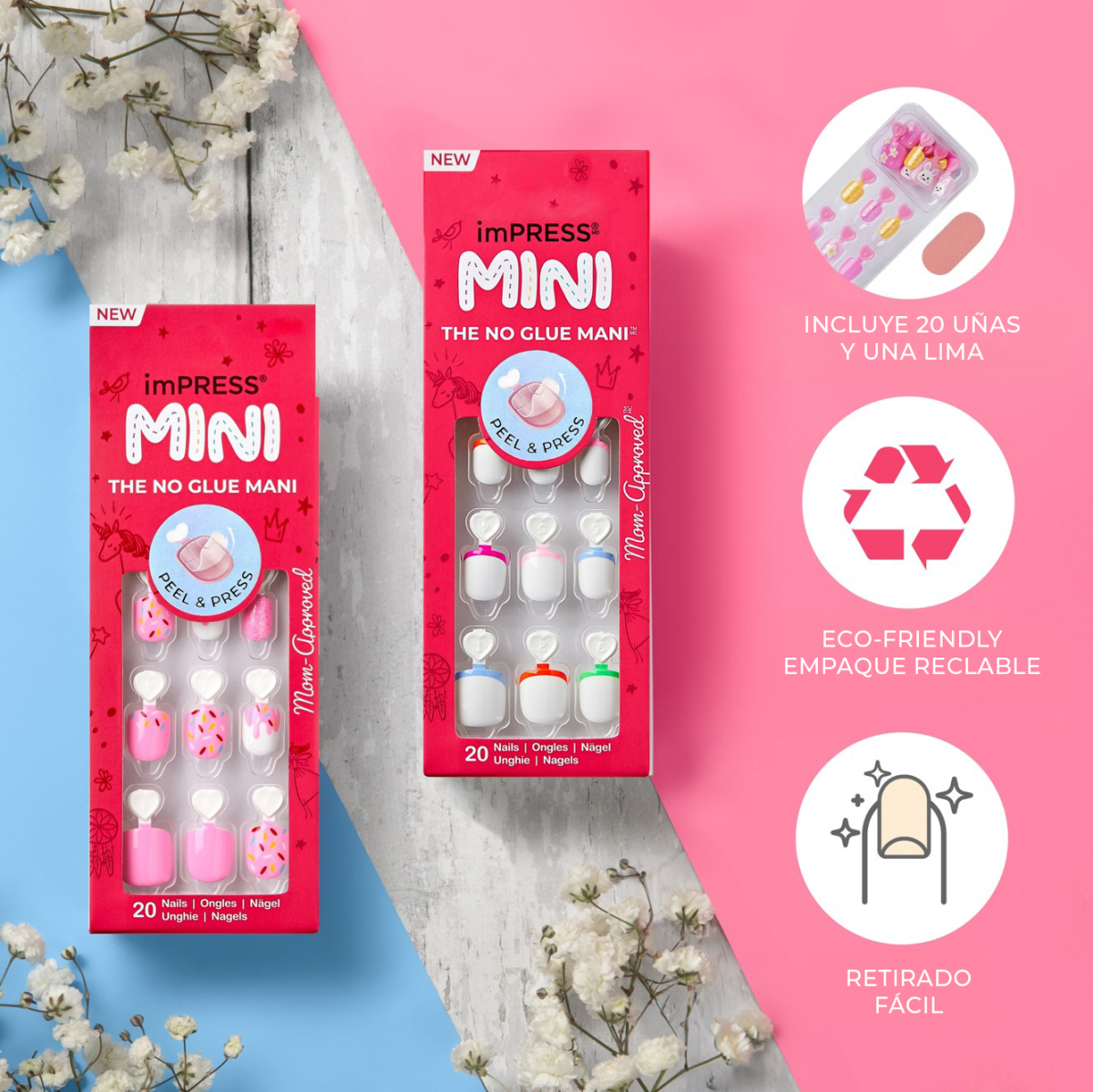 imPRESS Mini Press-On Manicure for Kids - Besties