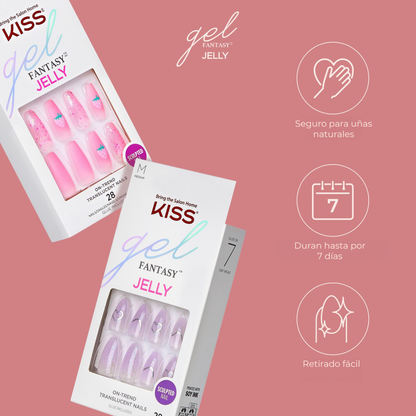 KISS Gel Fantasy Jelly Nails - Be Jelly