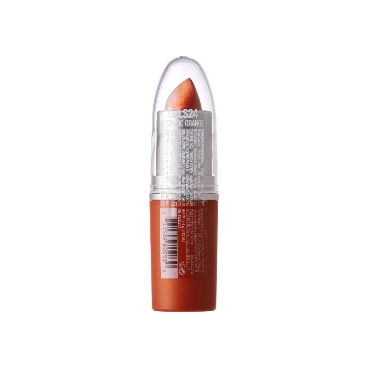 Ruby Kisses Creme Lipstick- Metallic Orange