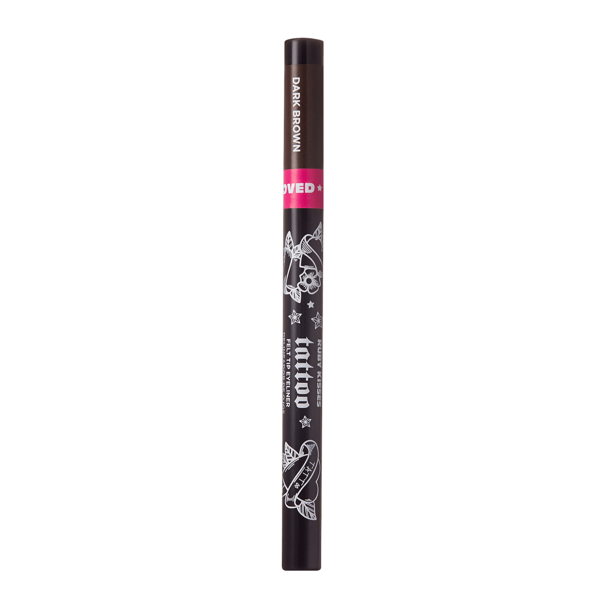 Ruby Kisses Reg Felt Tip Eyeliner DARK BROWN