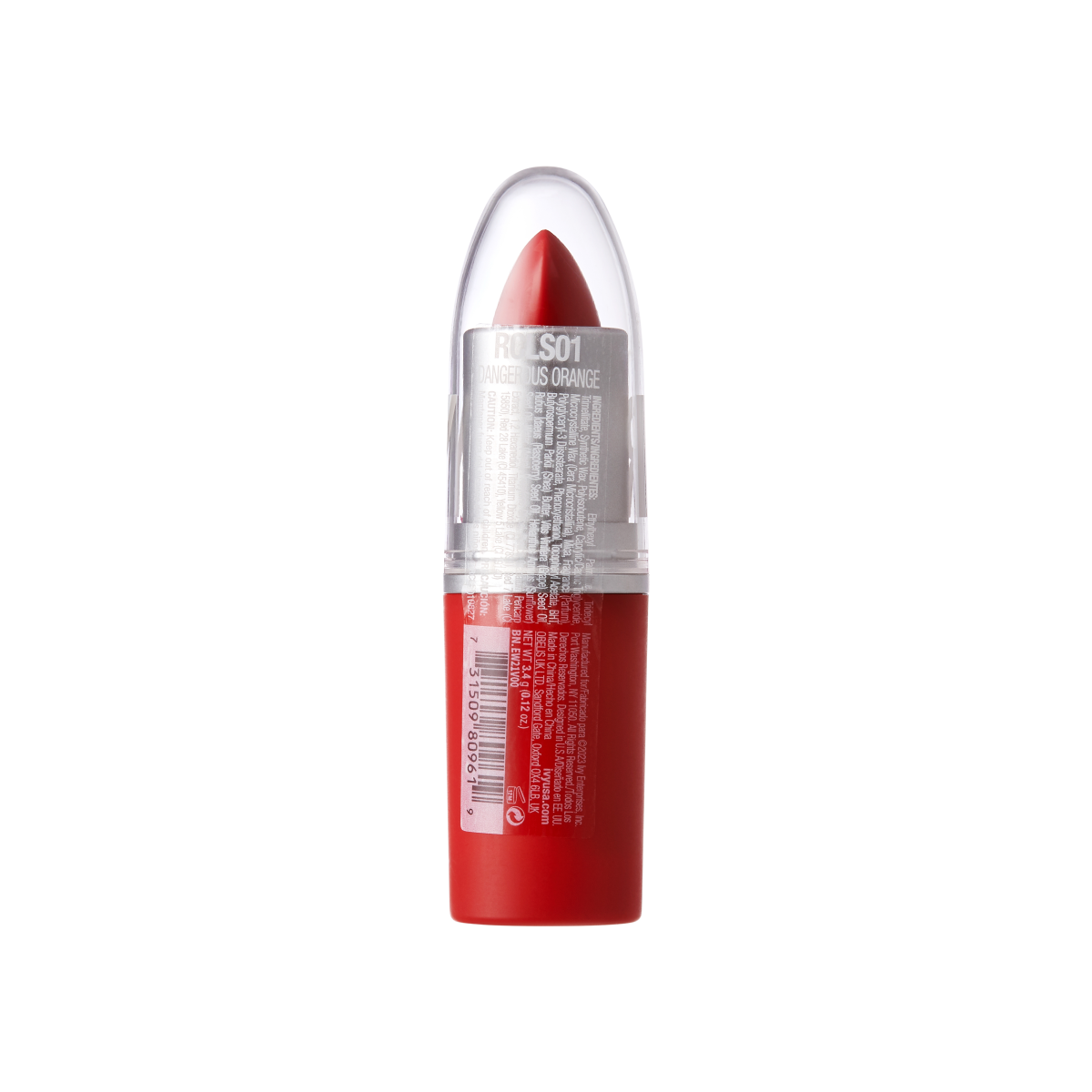 Ruby Kisses Creme Lipstick- Dangerous Orange