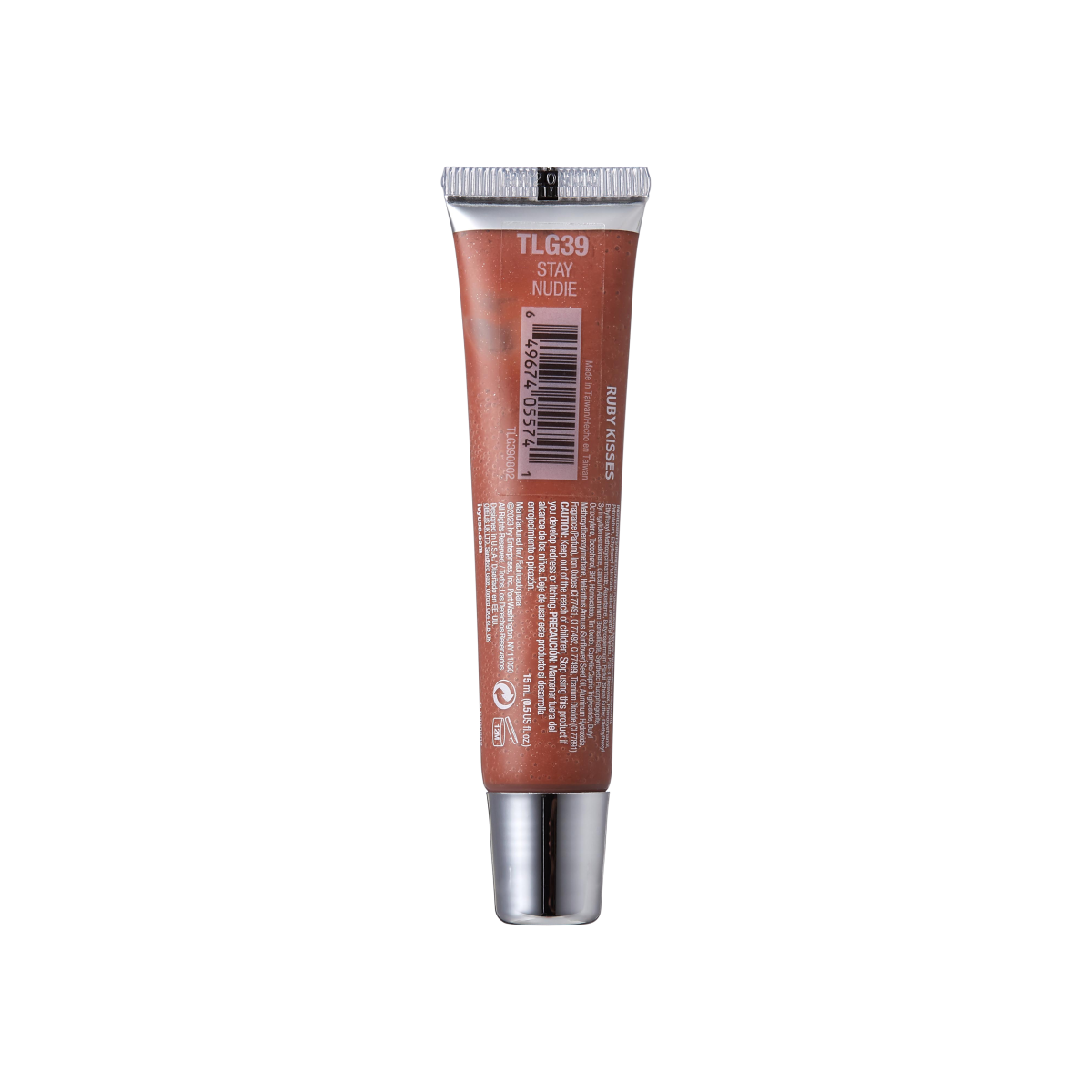 Ruby Kisses Tube Lip Gloss- Stay Nudie