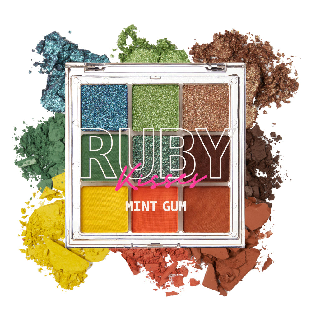 Ruby Kisses Makeup Palette - 9 Mint Gum